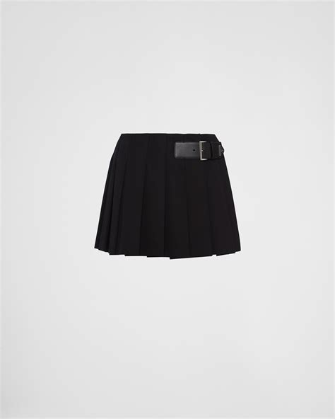 prada gabardine miniskirt|Black Gabardine Miniskirt .